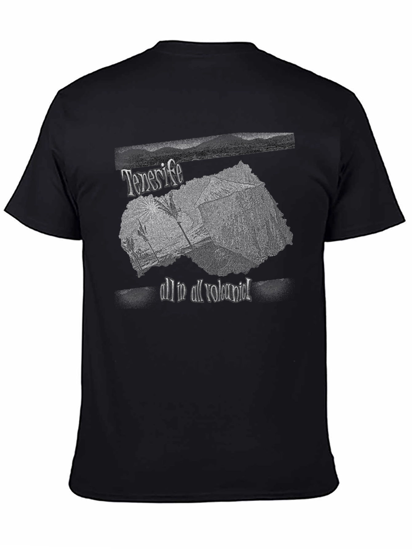 Tenerife Volcanic Graphic Tee - Black