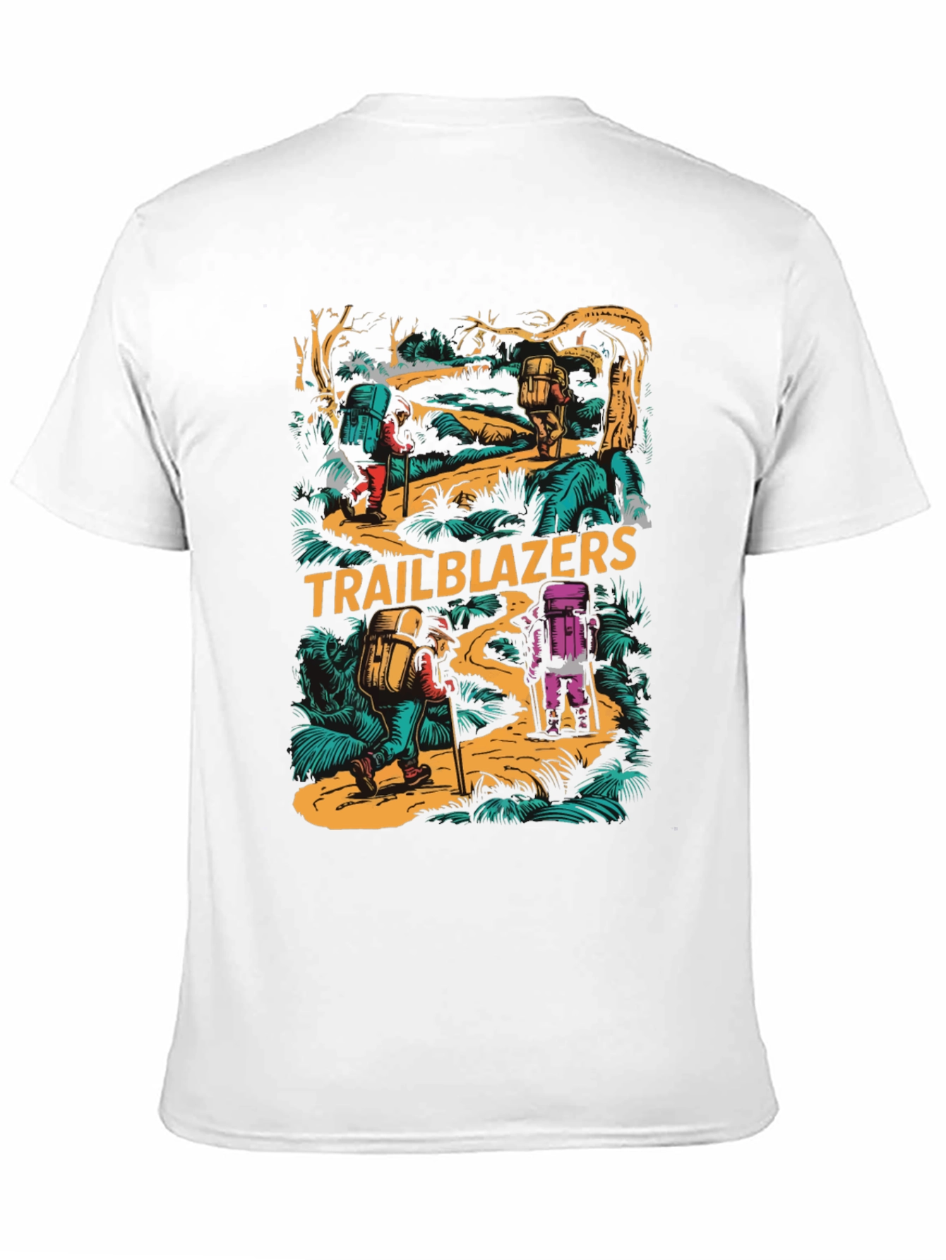 Trailblazers Hiking Adventure Graphic T-Shirt