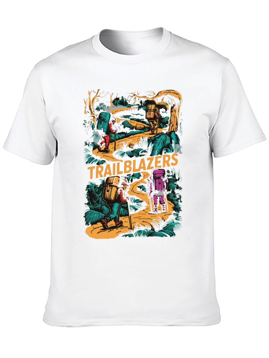 Trailblazers Hiking Adventure Graphic T-Shirt