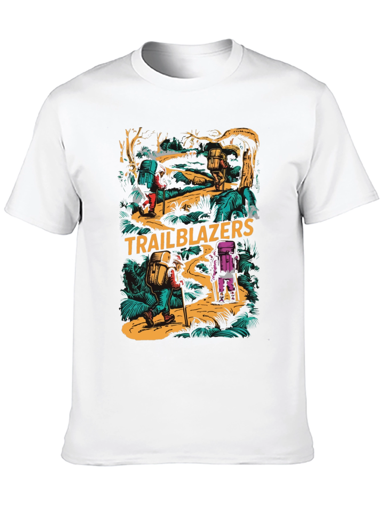 Trailblazers Hiking Adventure Graphic T-Shirt