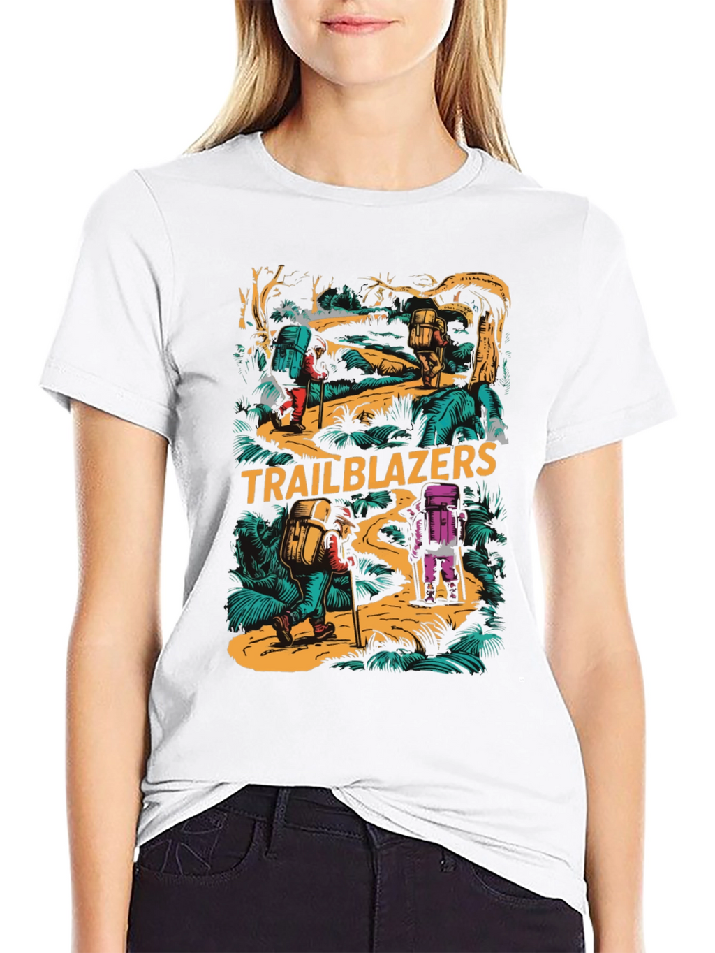 Trailblazers Hiking Adventure Graphic T-Shirt