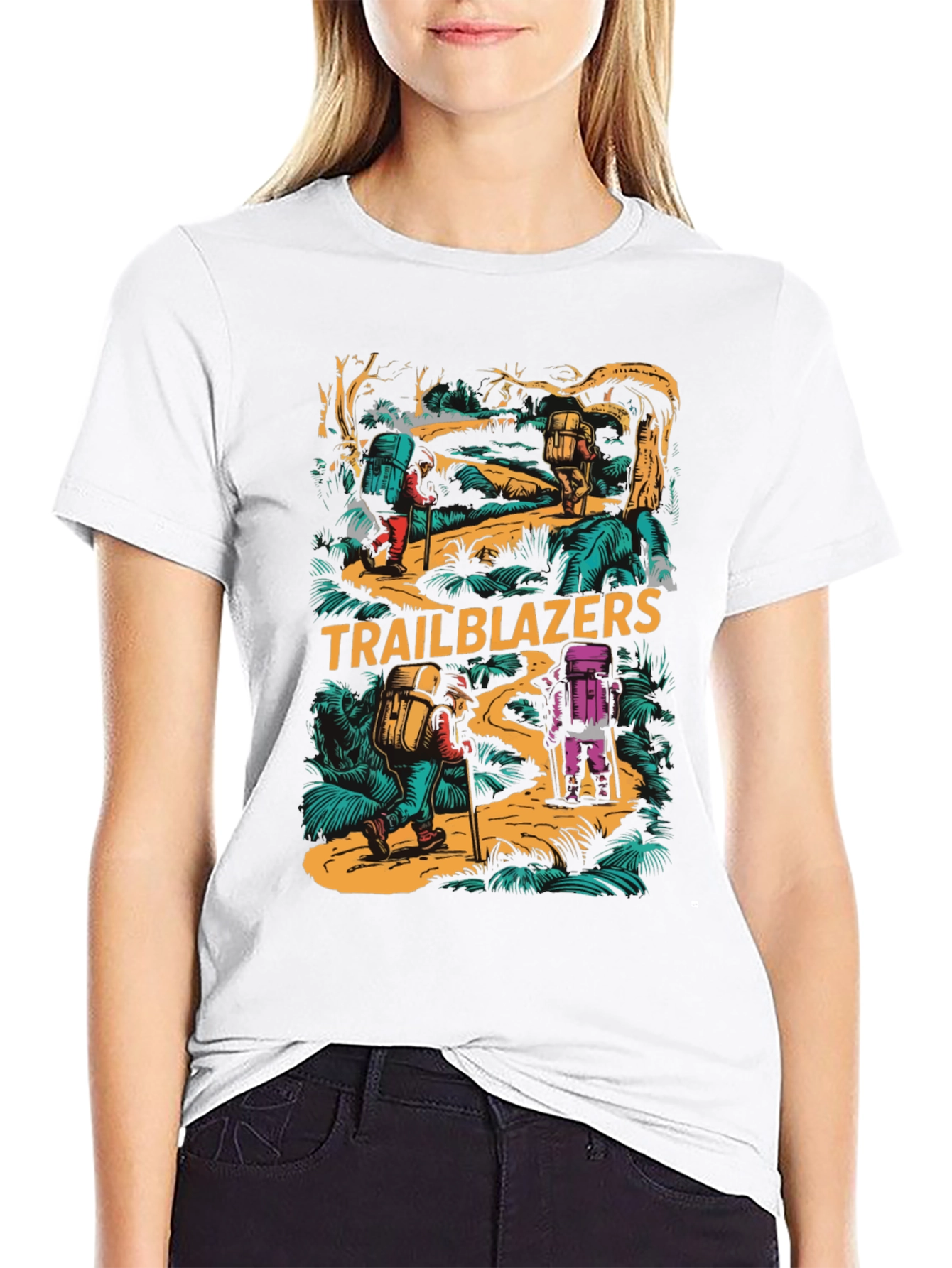 Trailblazers Hiking Adventure Graphic T-Shirt