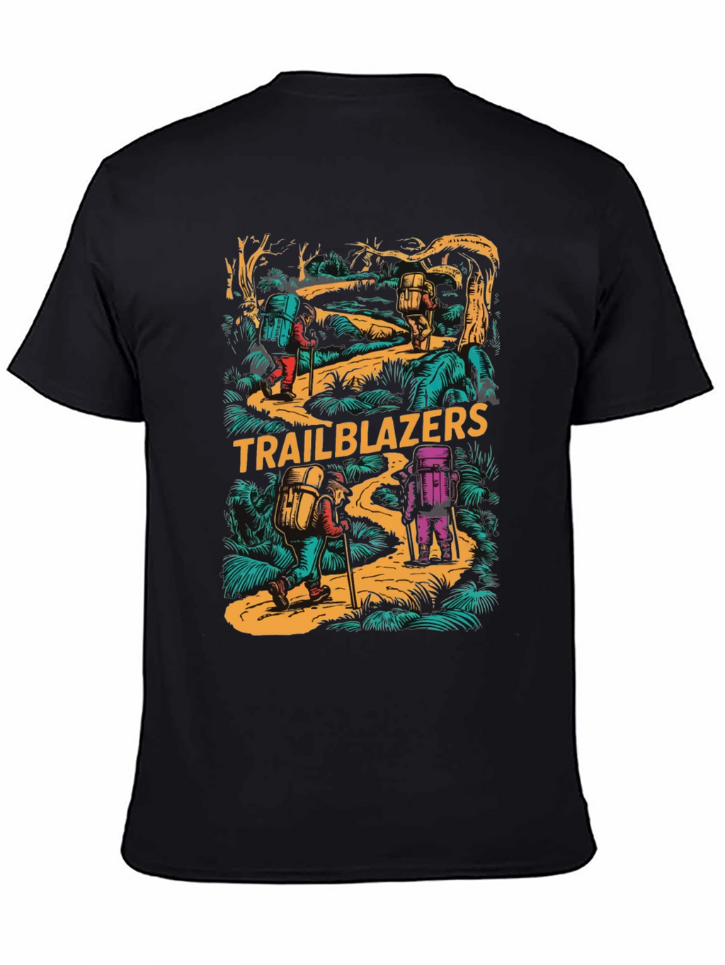 Trailblazers Hiking Adventure Graphic T-Shirt