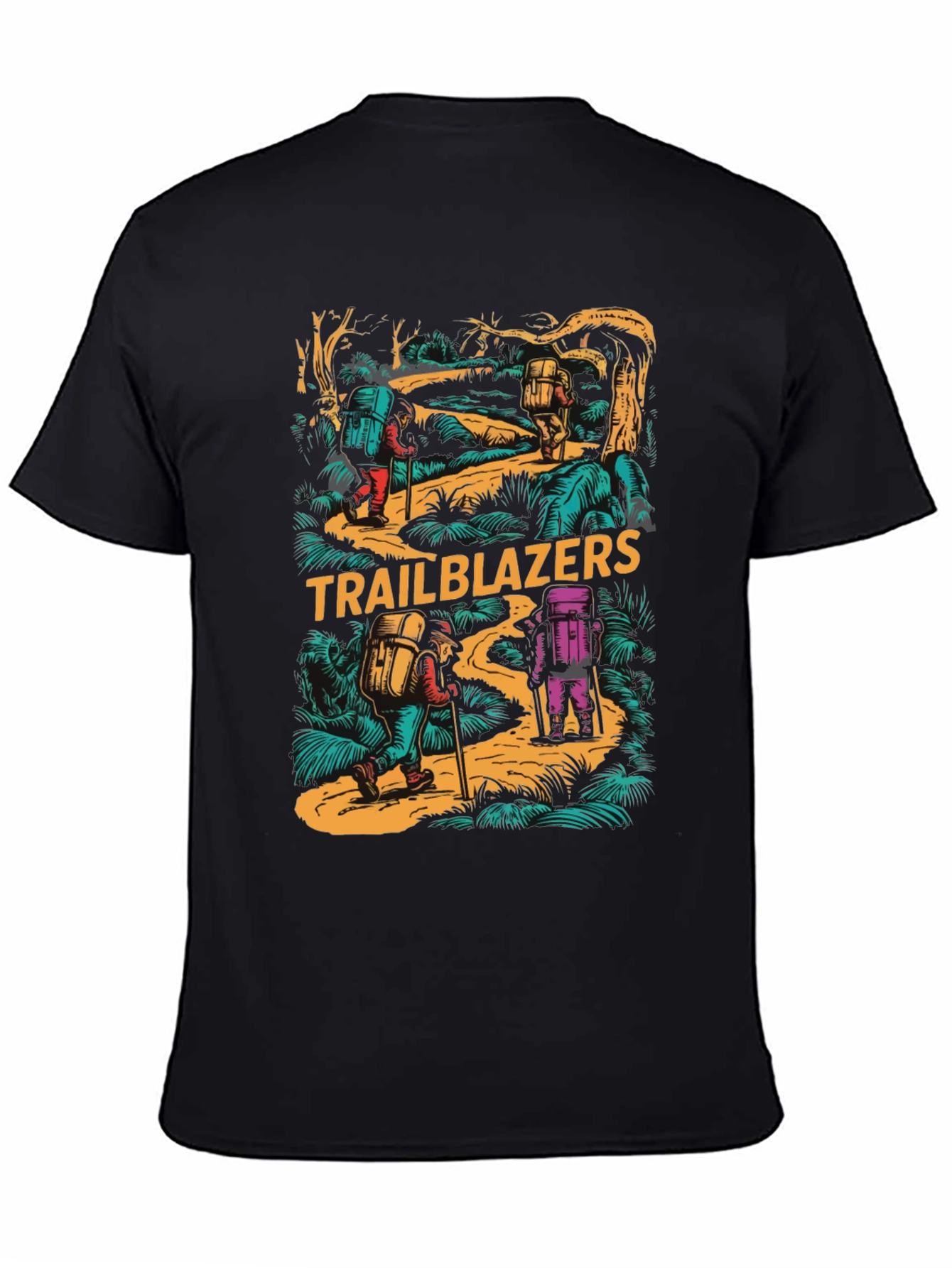 Trailblazers Hiking Adventure Graphic T-Shirt