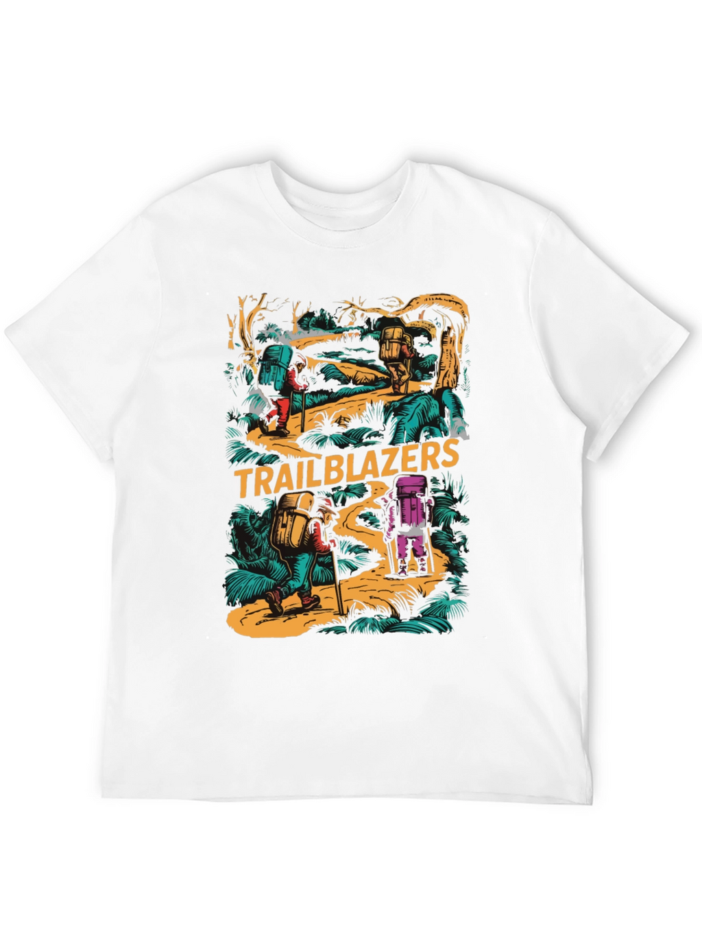 Trailblazers Hiking Adventure Graphic T-Shirt
