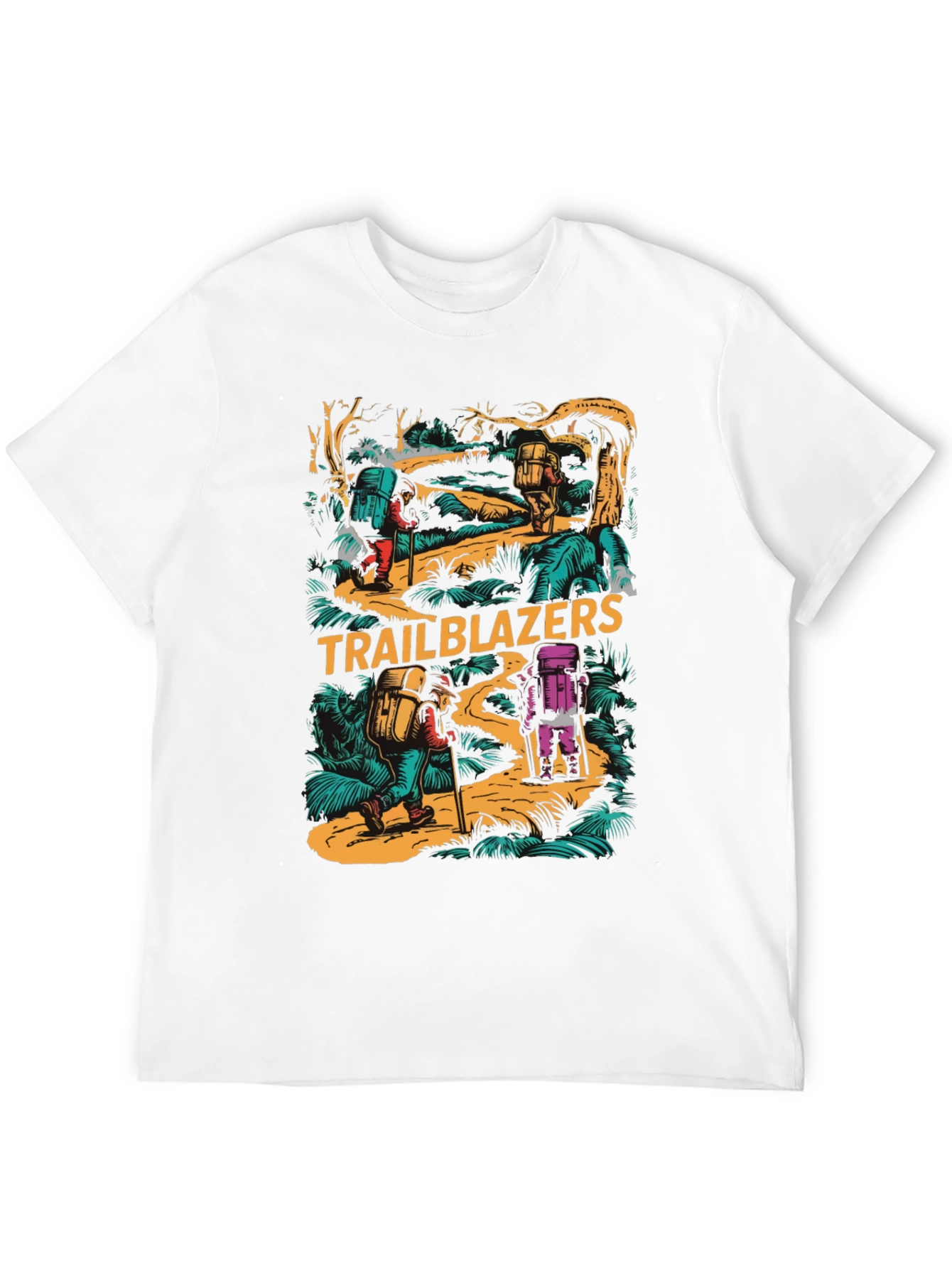 Trailblazers Hiking Adventure Graphic T-Shirt