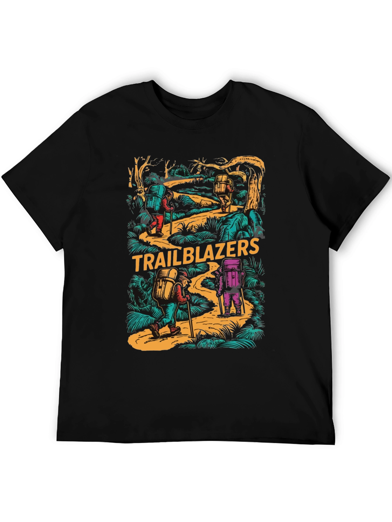 Trailblazers Hiking Adventure Graphic T-Shirt