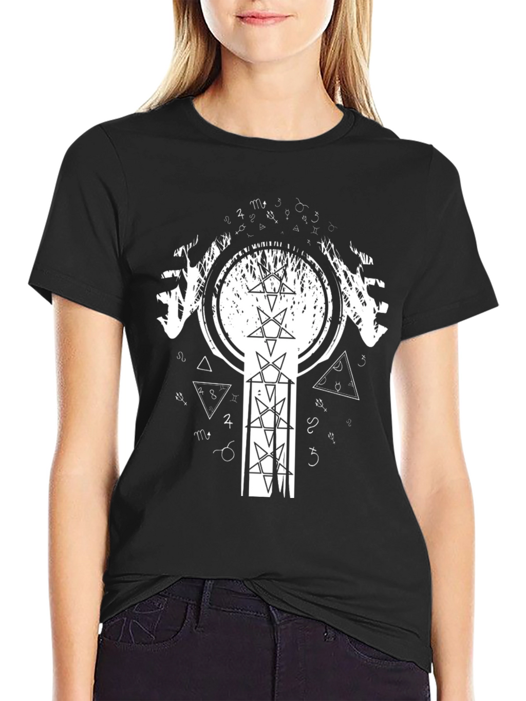 Occult Star Symbol Black T-Shirt
