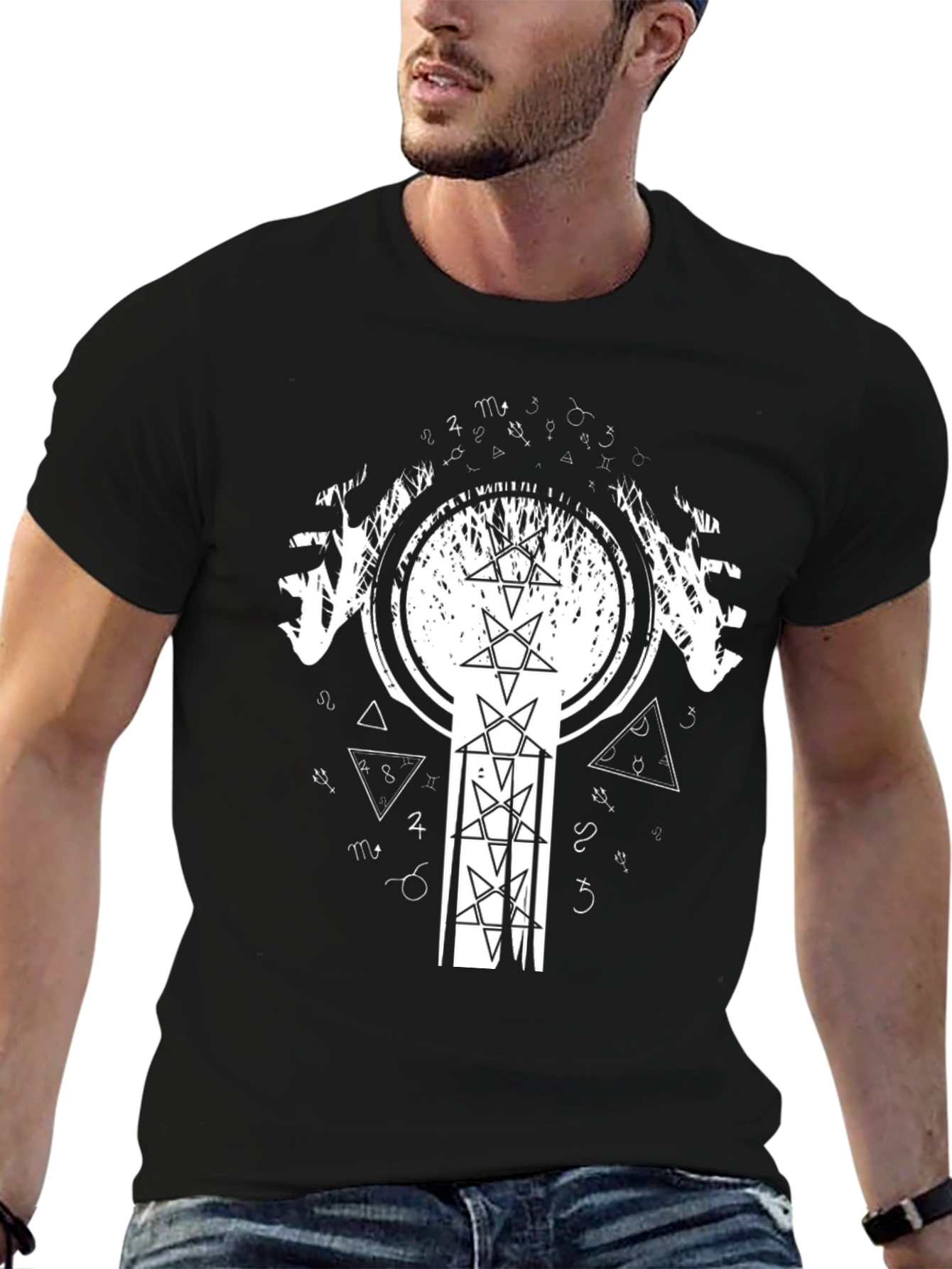 Occult Star Symbol Black T-Shirt