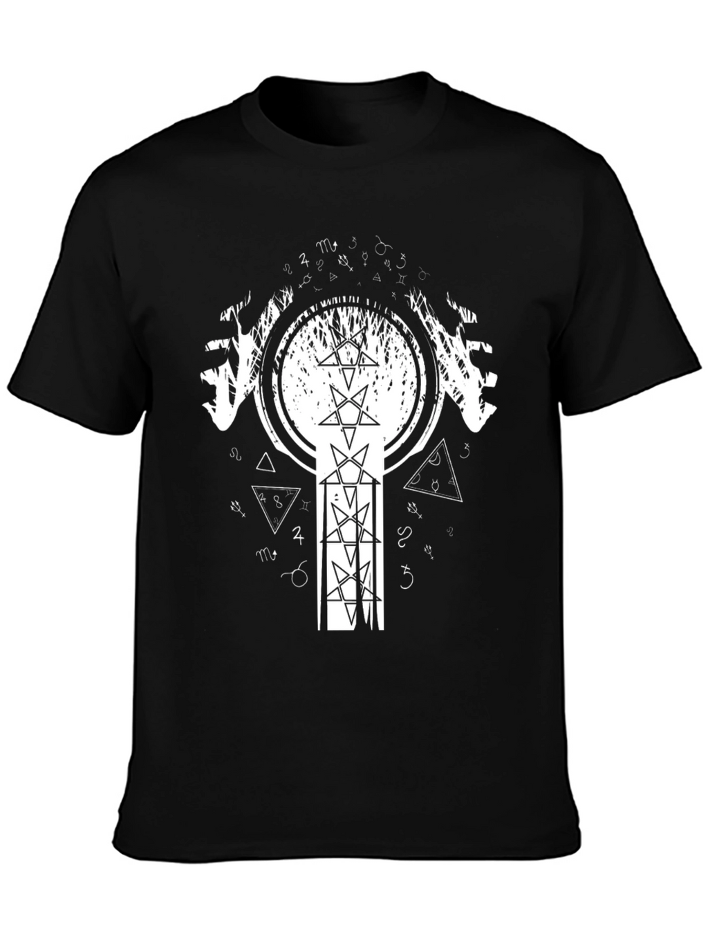 Occult Star Symbol Black T-Shirt