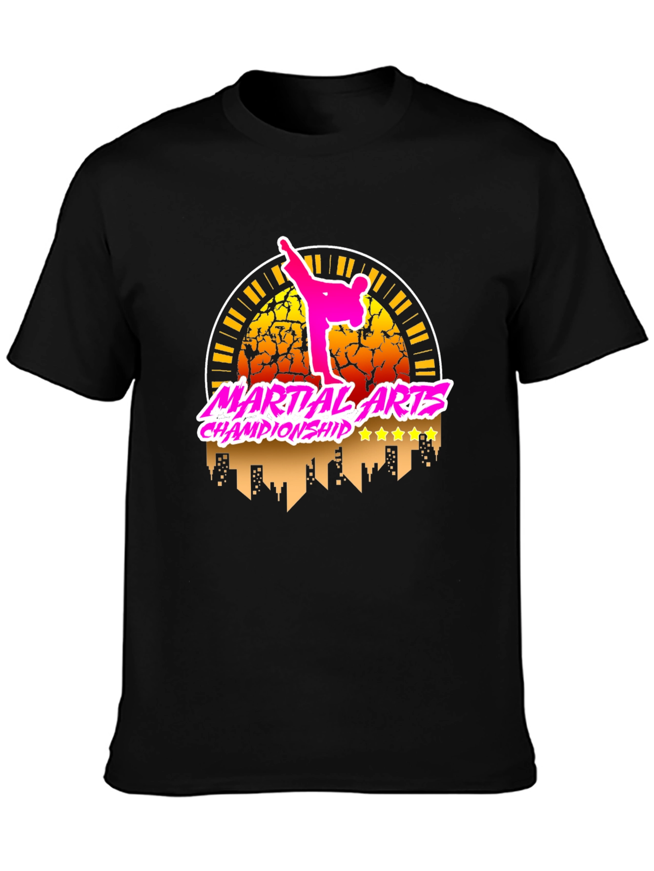 Martial Arts Championship Black T-Shirt