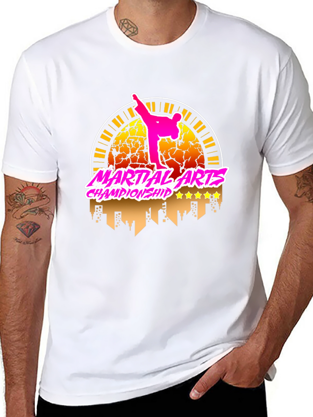 Martial Arts Championship Black T-Shirt