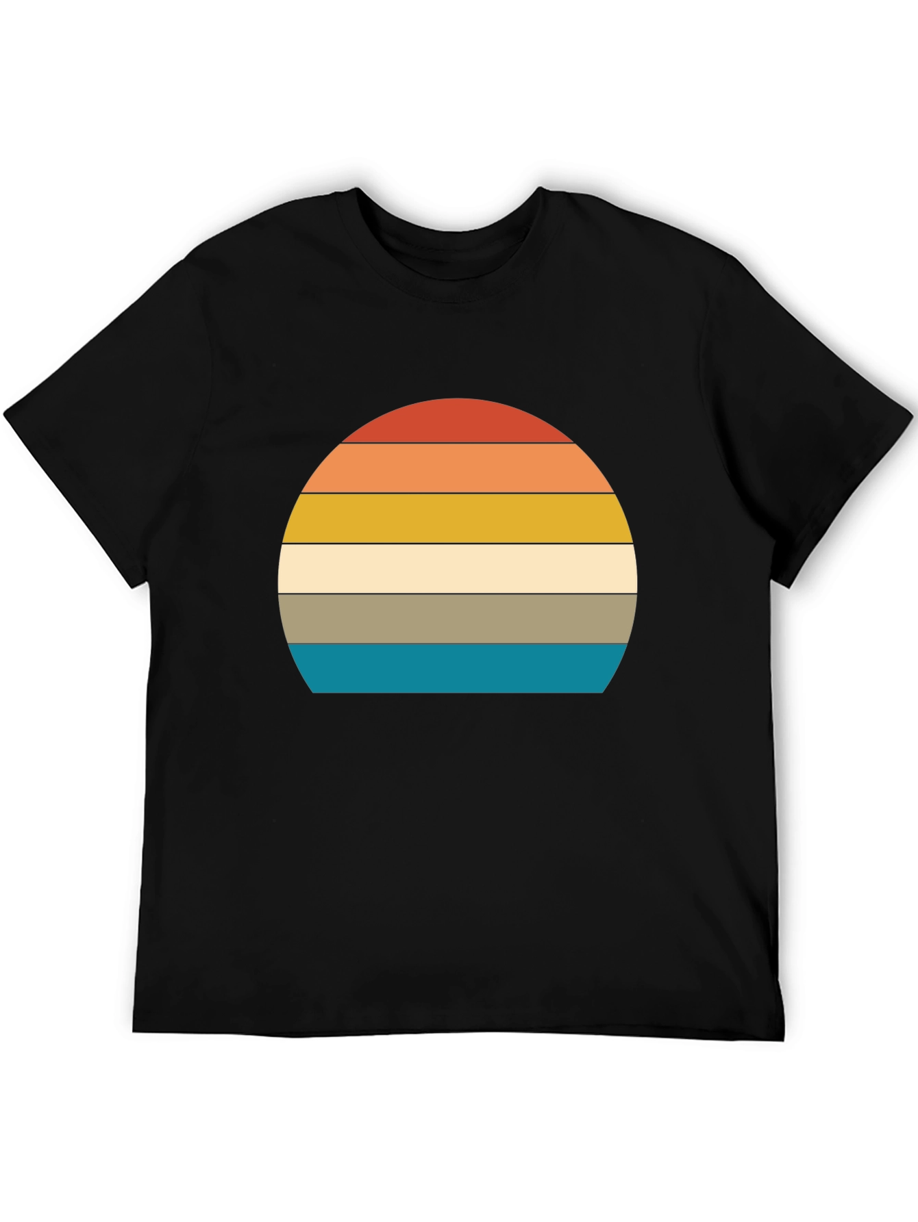 Retro Sunset Graphic Tee - Vintage Style Comfort
