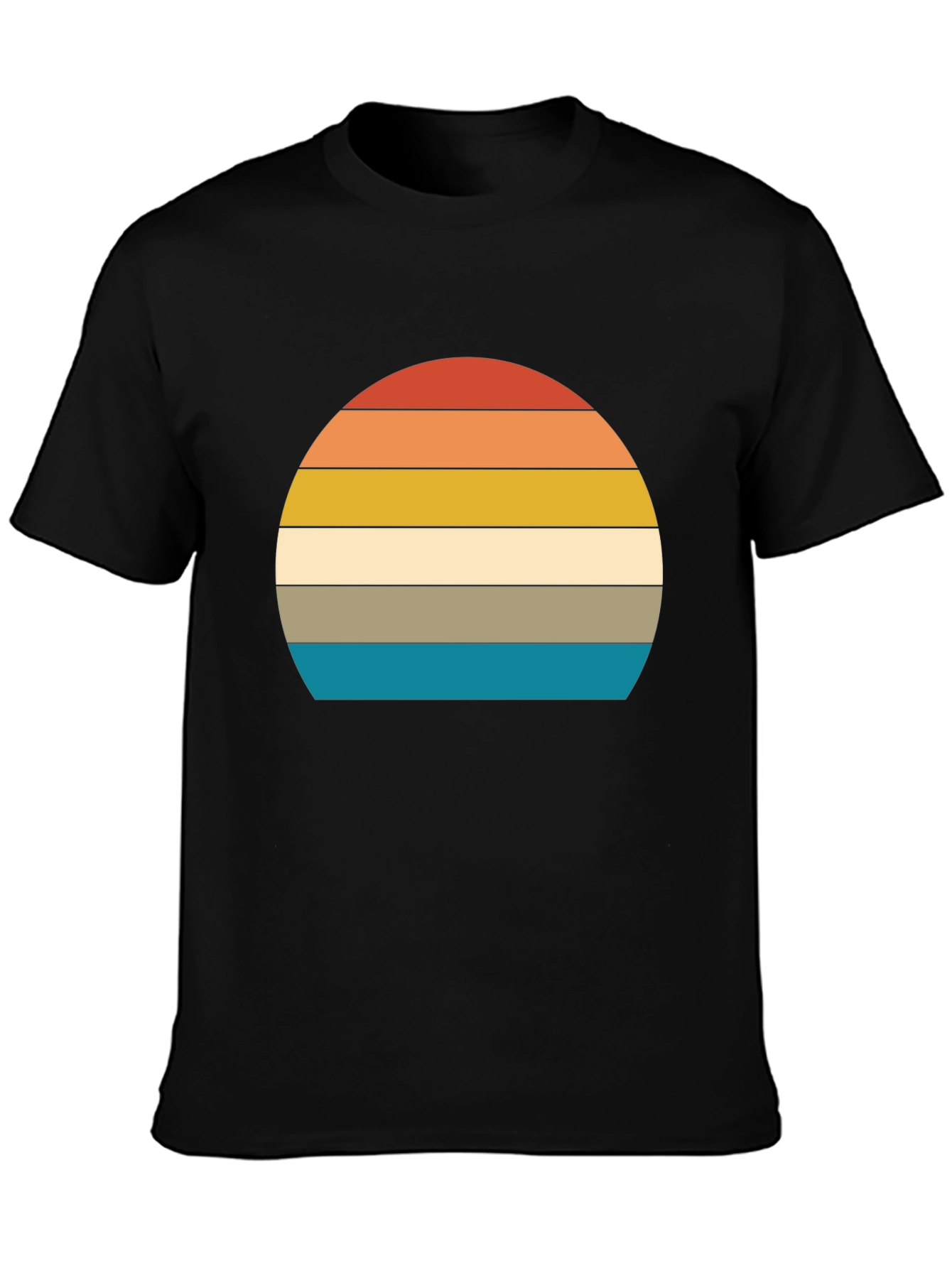 Retro Sunset Graphic Tee - Vintage Style Comfort