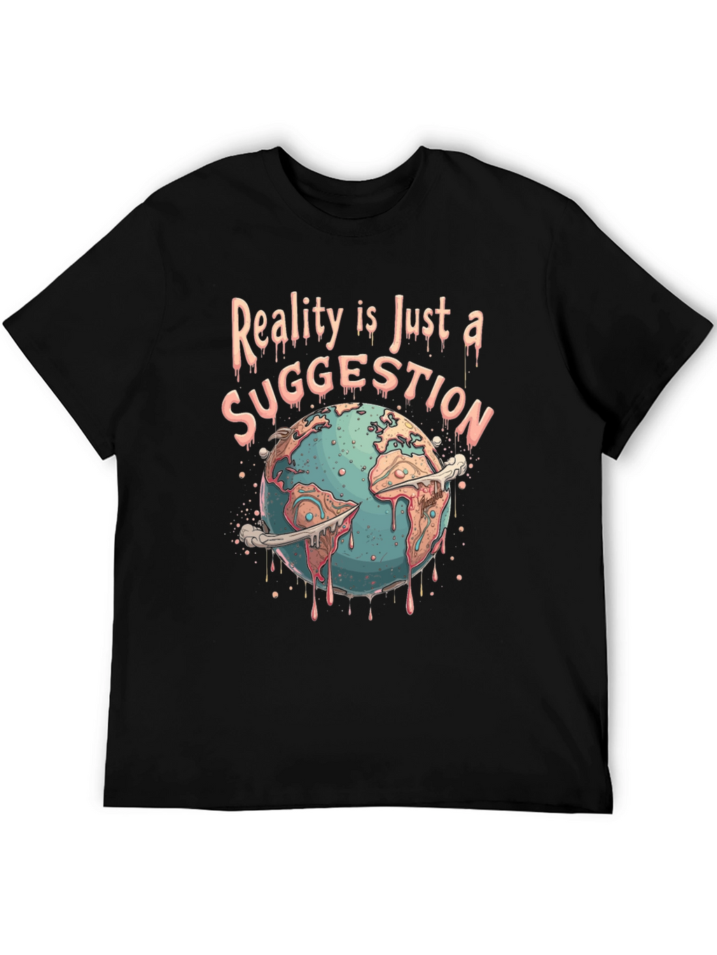 Reality Suggestion Graphic Tee - Earth Melting