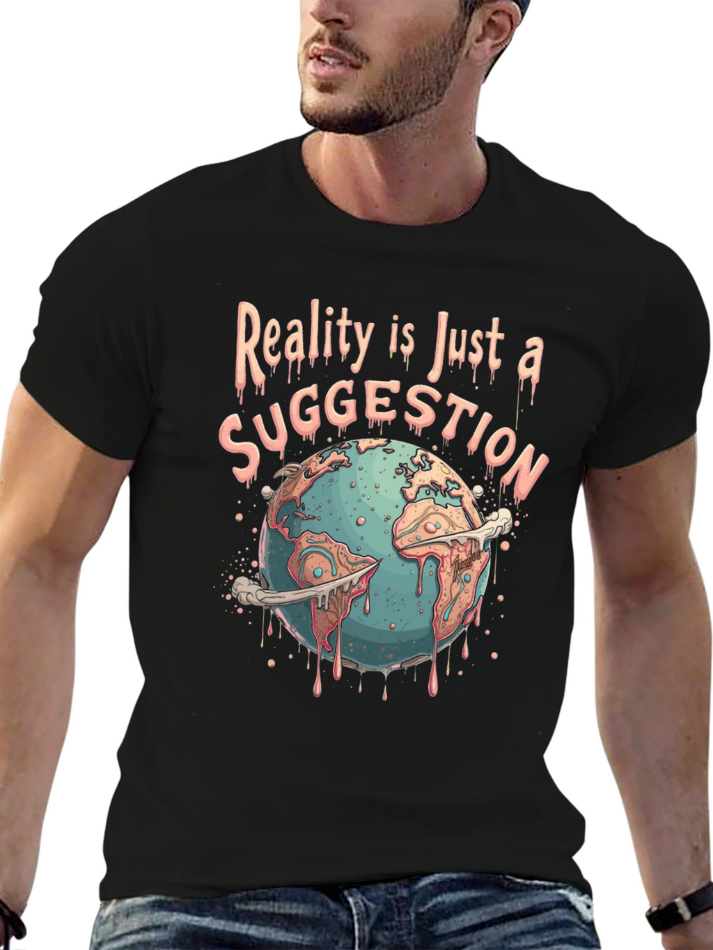 Reality Suggestion Graphic Tee - Earth Melting