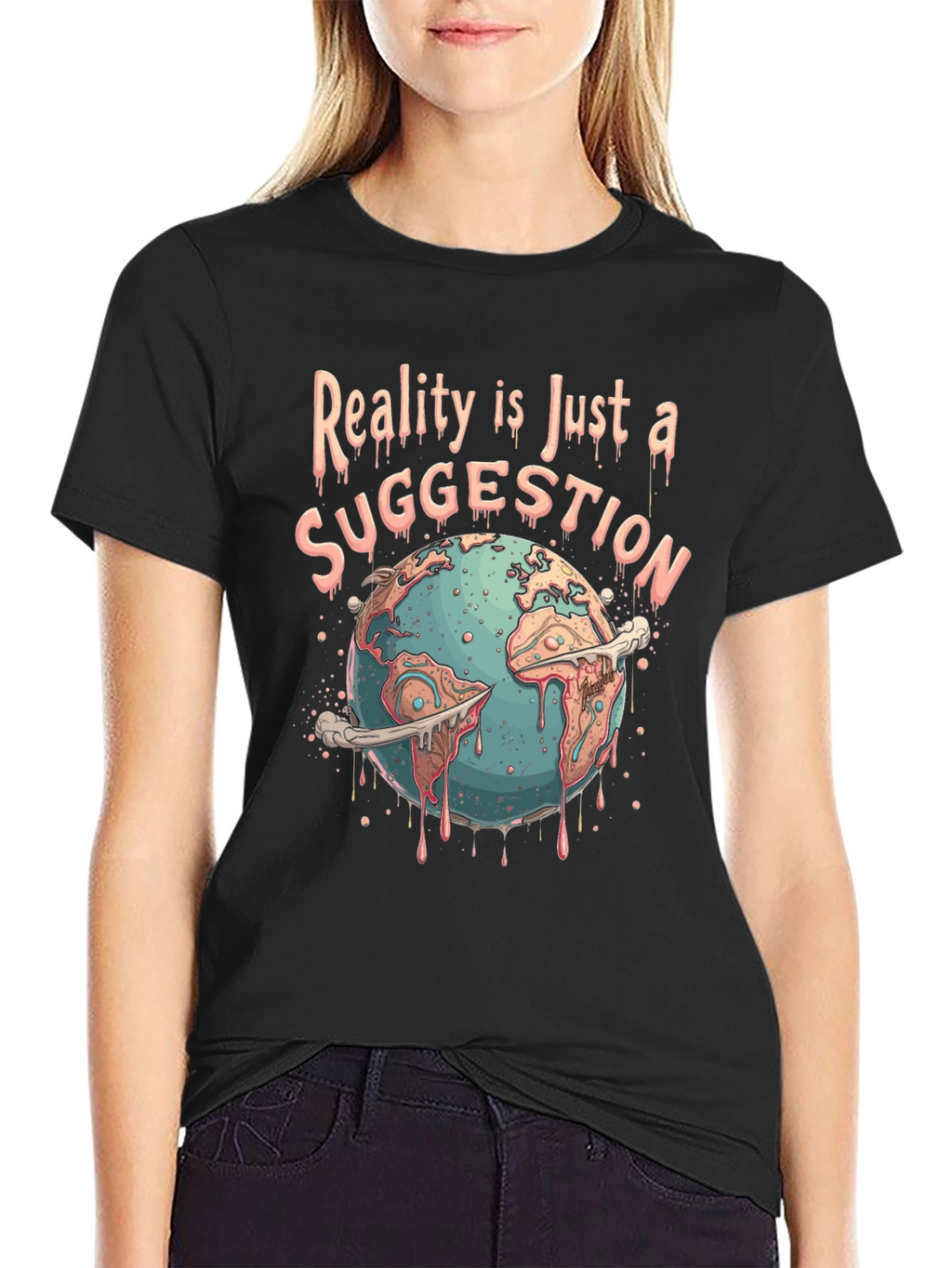 Reality Suggestion Graphic Tee - Earth Melting