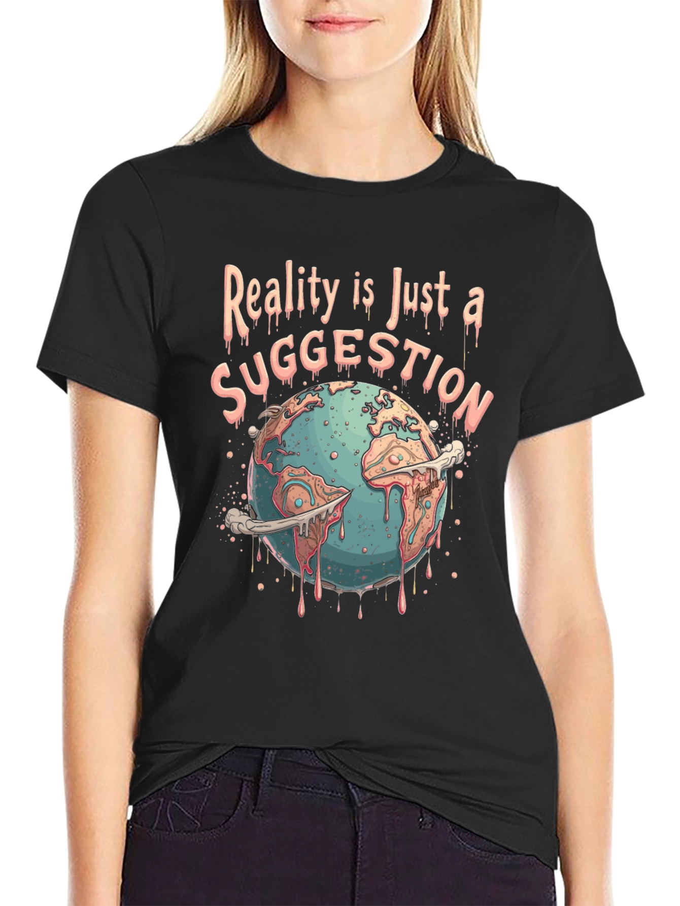 Reality Suggestion Graphic Tee - Earth Melting