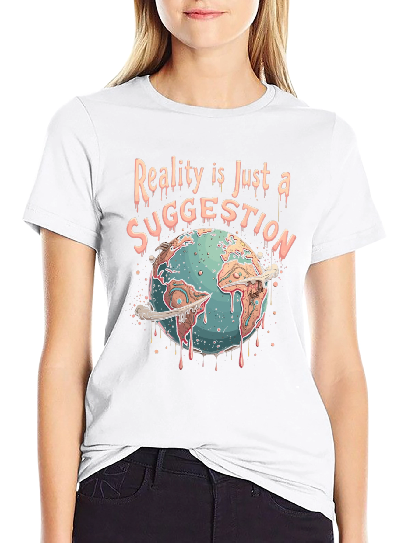 Reality Suggestion Graphic Tee - Earth Melting