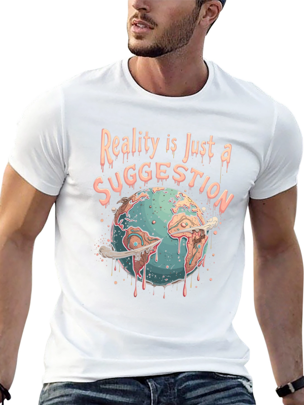 Reality Suggestion Graphic Tee - Earth Melting