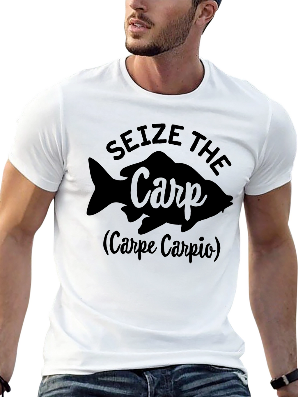 Seize The Carp T-Shirt - Fishing Humor Tee