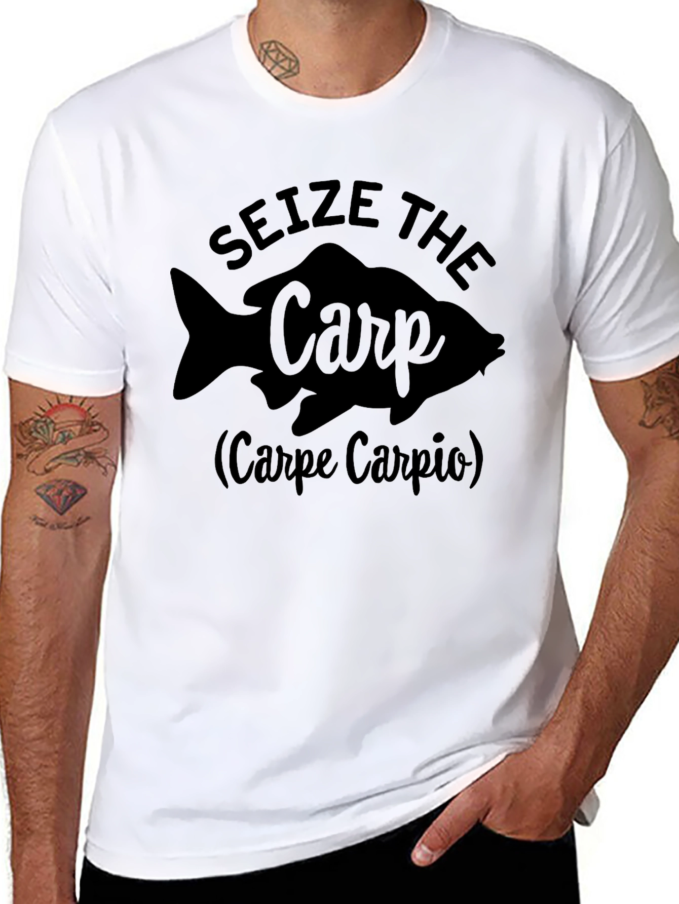 Seize The Carp T-Shirt - Fishing Humor Tee
