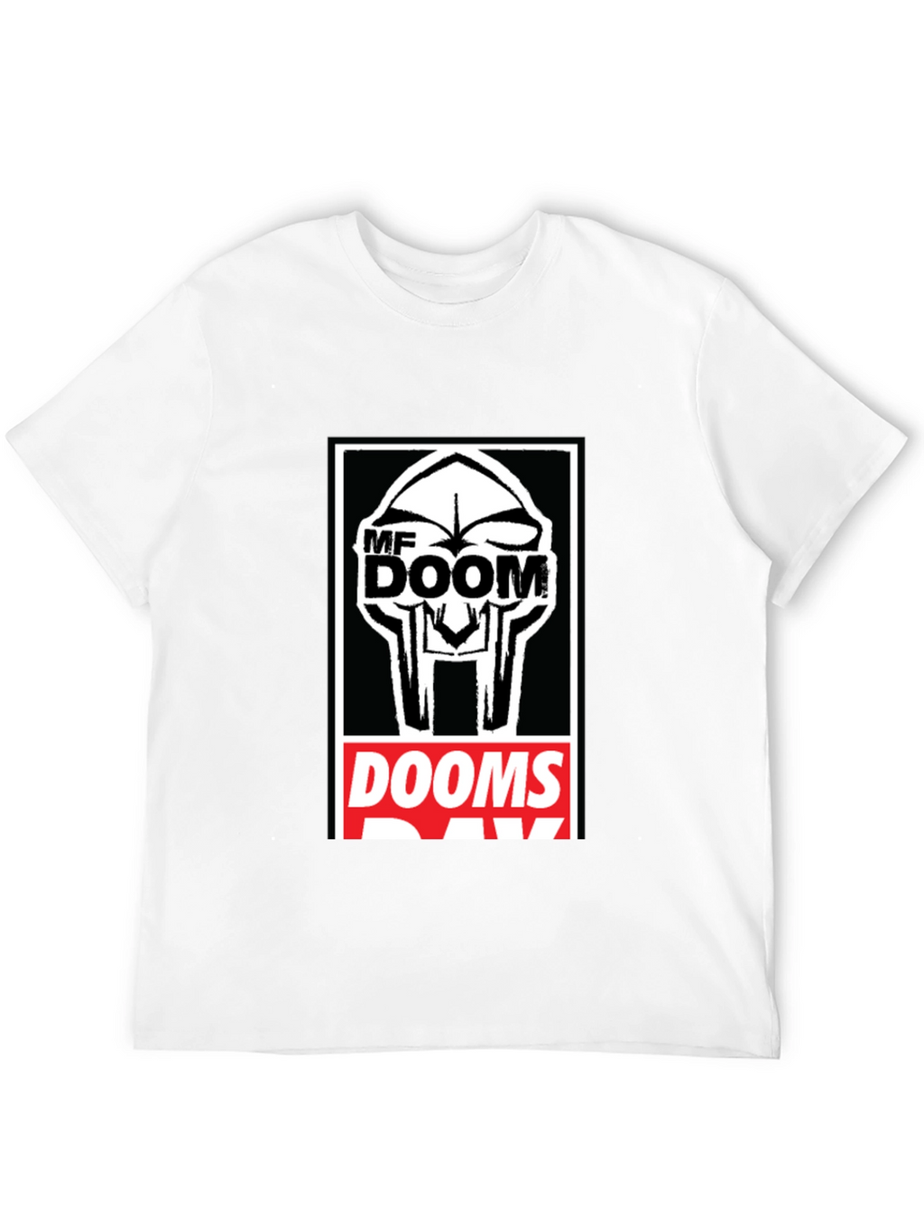 MF DOOM Graphic Print Black T-Shirt