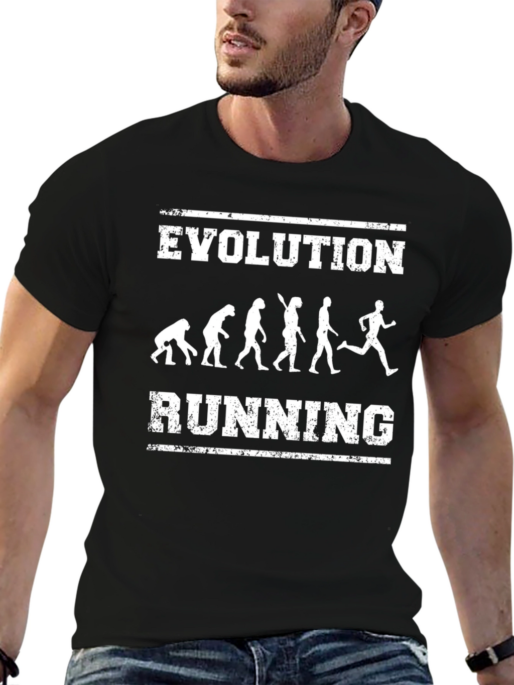 Evolution Running T-Shirt - Funny Fitness Tee