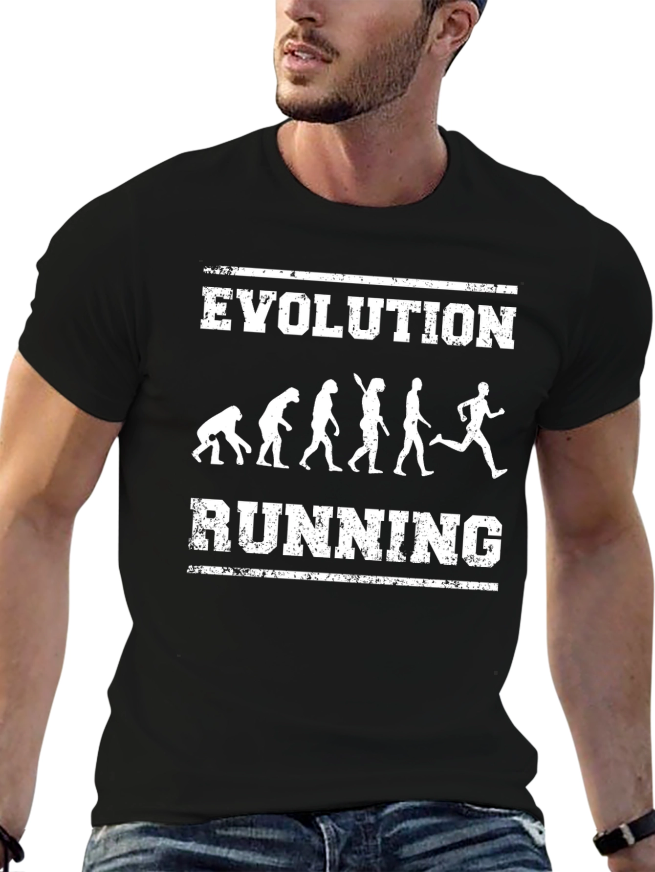 Evolution Running T-Shirt - Funny Fitness Tee