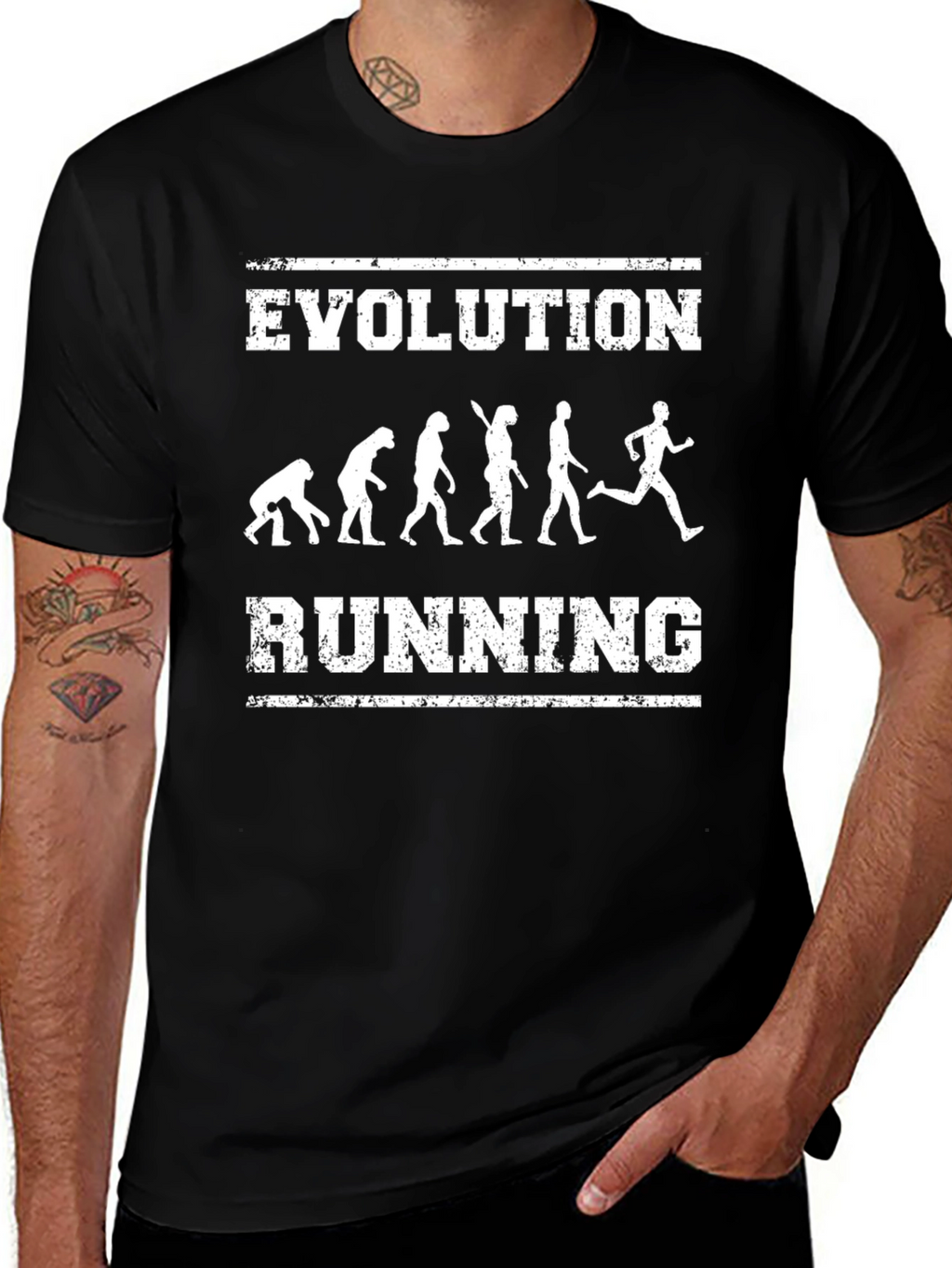 Evolution Running T-Shirt - Funny Fitness Tee