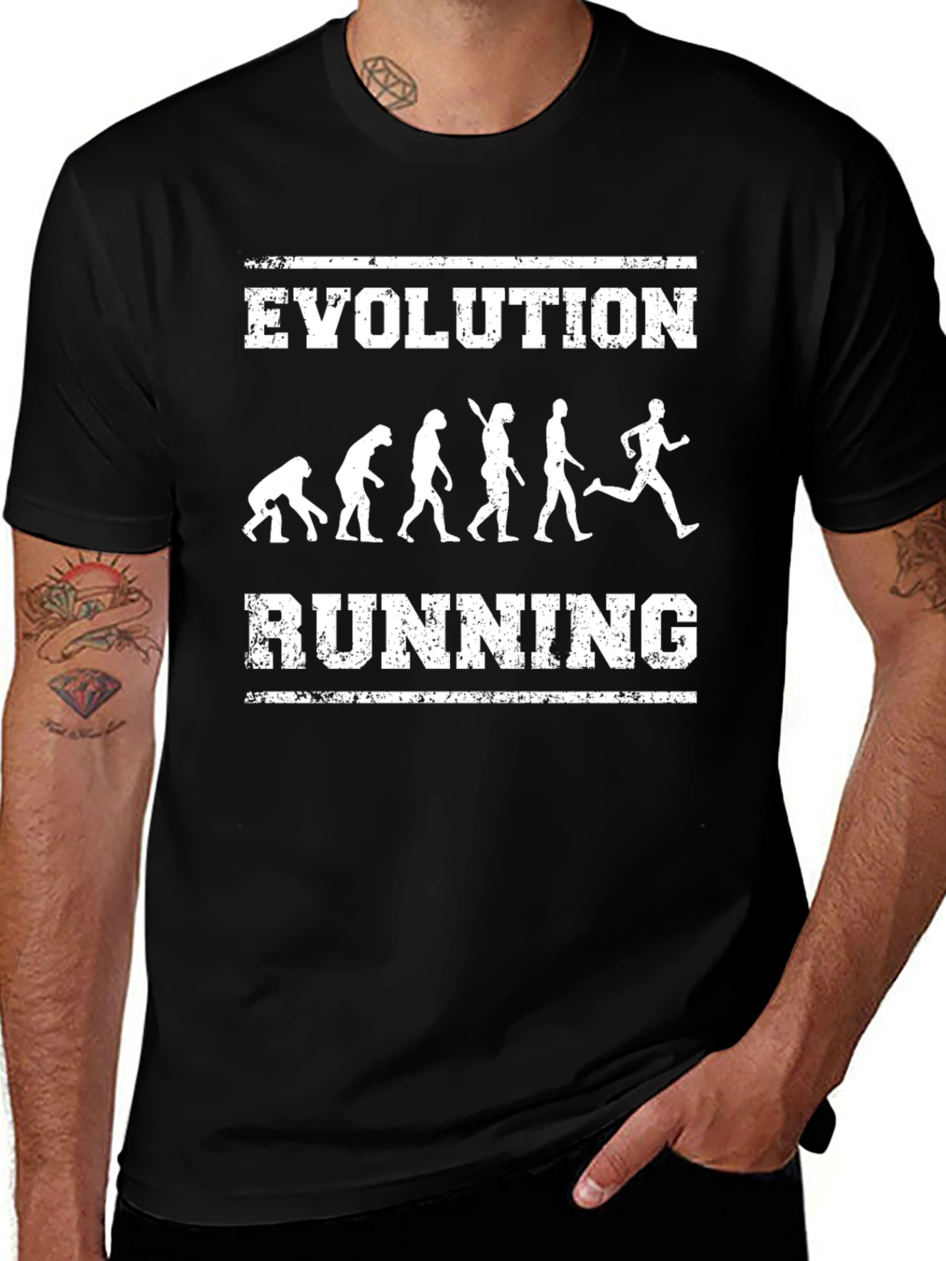 Evolution Running T-Shirt - Funny Fitness Tee