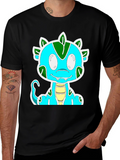 Cartoon Dinosaur Graphic Tee - Fun & Unique Design