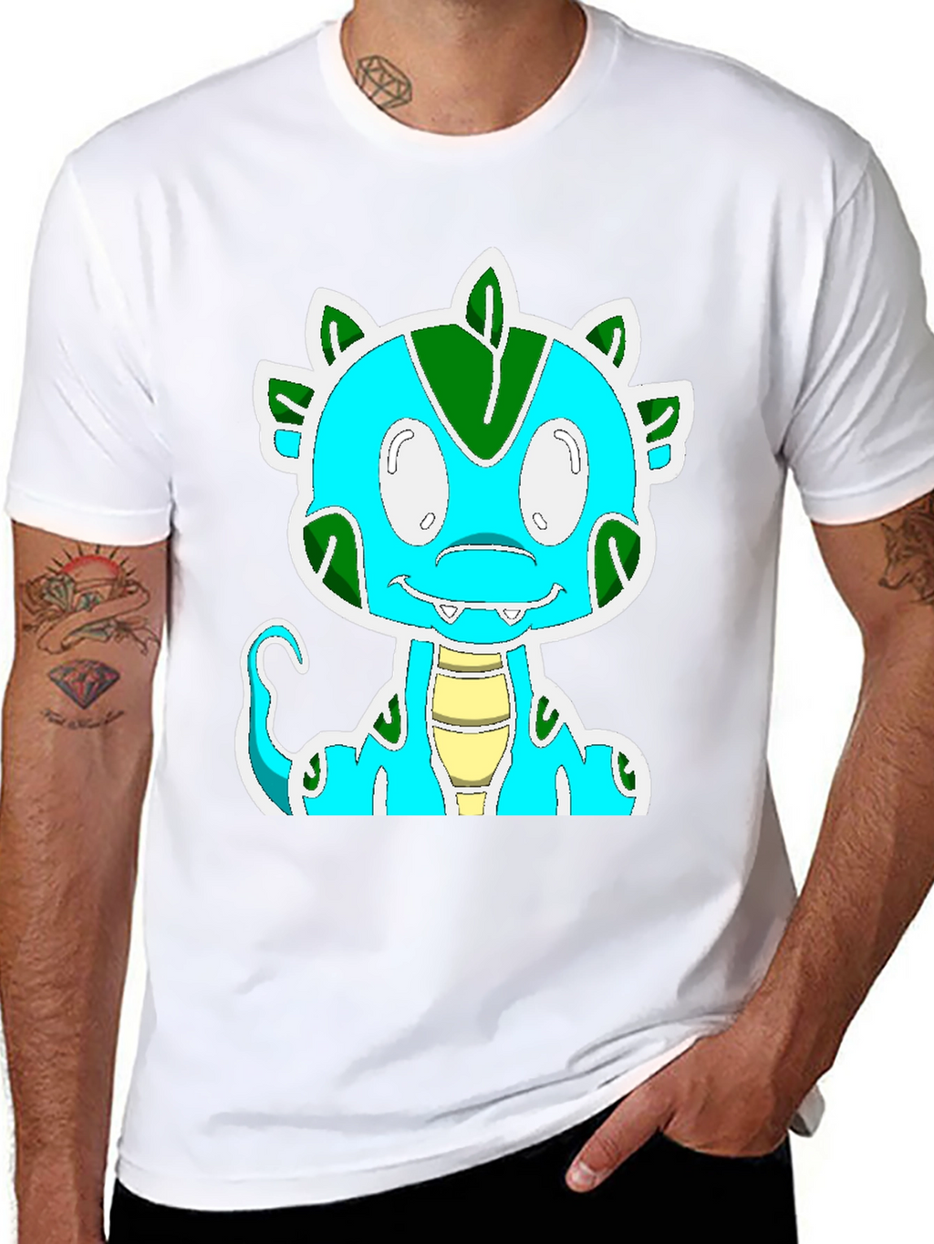 Cartoon Dinosaur Graphic Tee - Fun & Unique Design