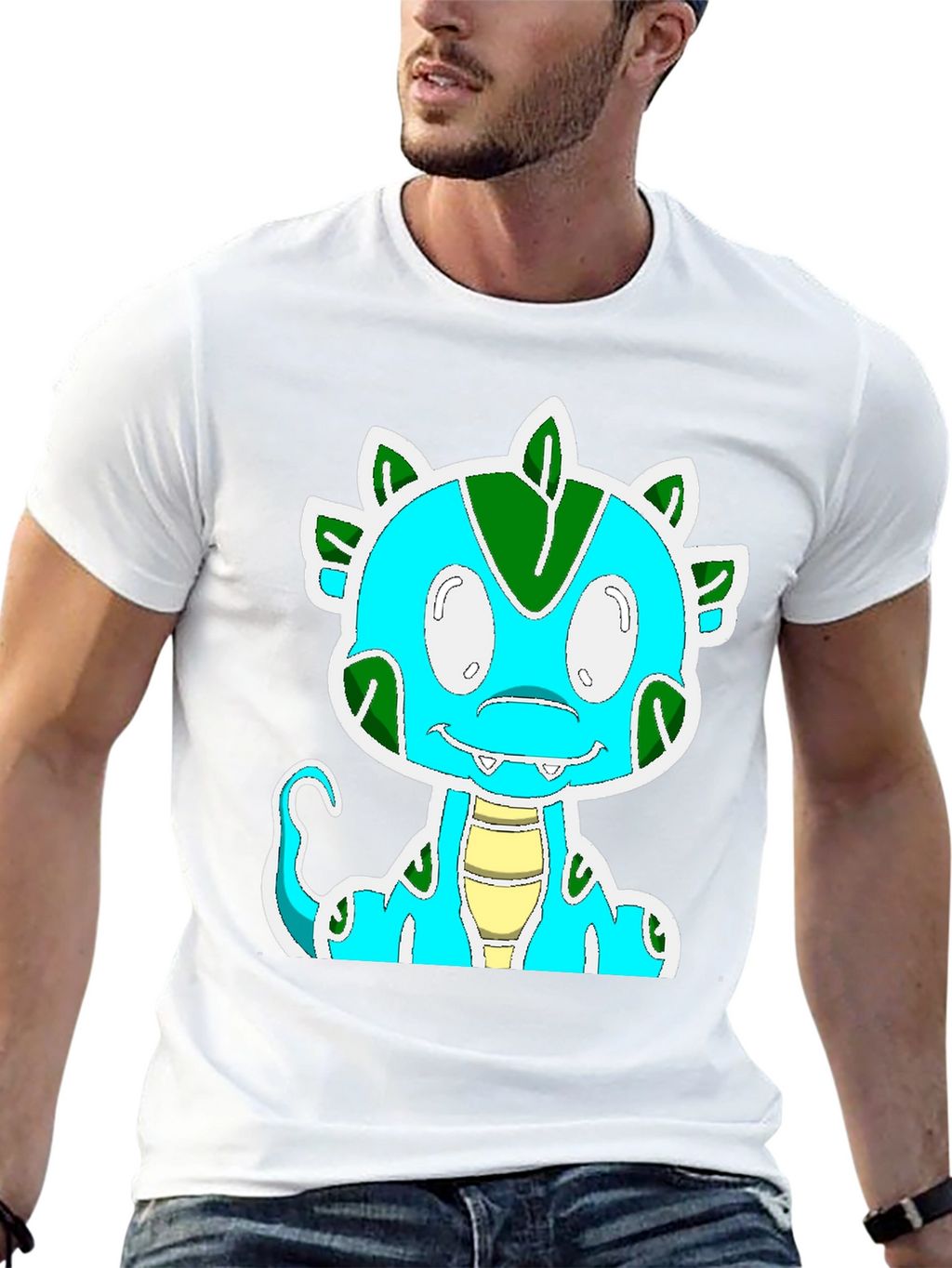 Cartoon Dinosaur Graphic Tee - Fun & Unique Design