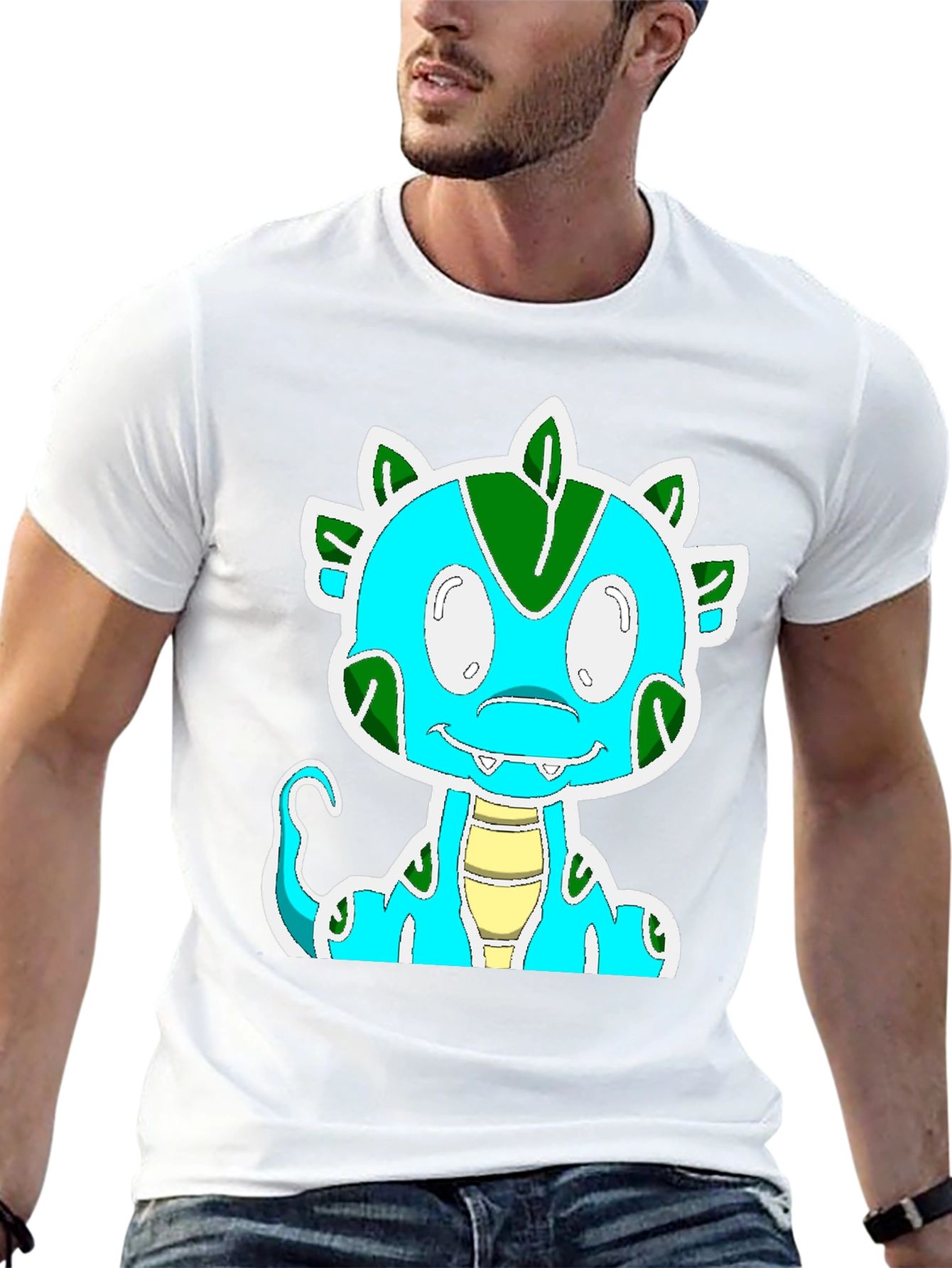 Cartoon Dinosaur Graphic Tee - Fun & Unique Design