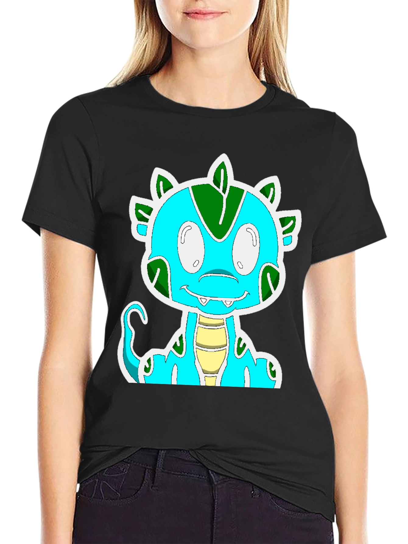 Cartoon Dinosaur Graphic Tee - Fun & Unique Design