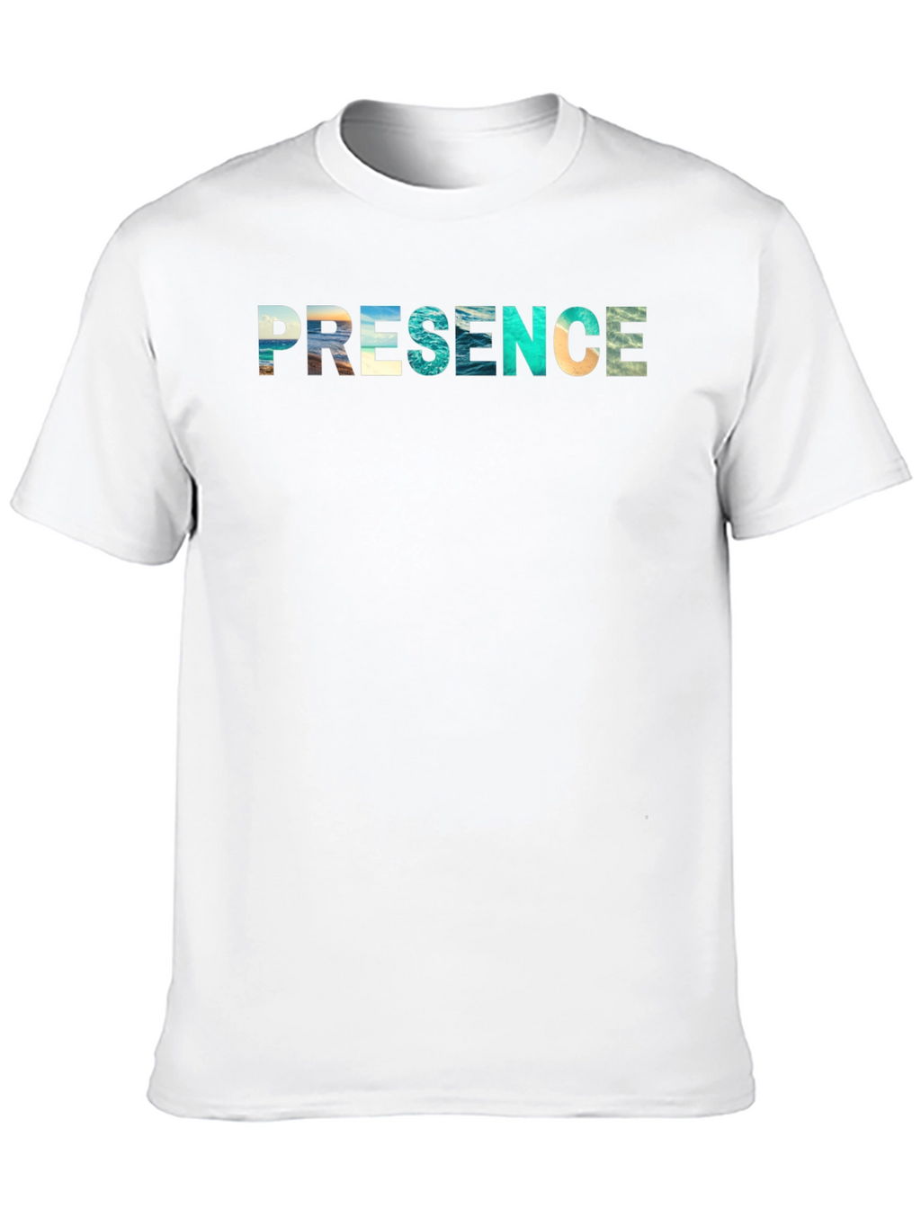 Presence Graphic Tee - Black Cotton Blend Shirt