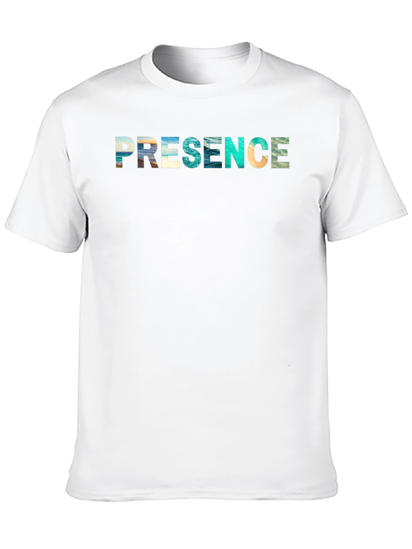 Presence Graphic Tee - Black Cotton Blend Shirt