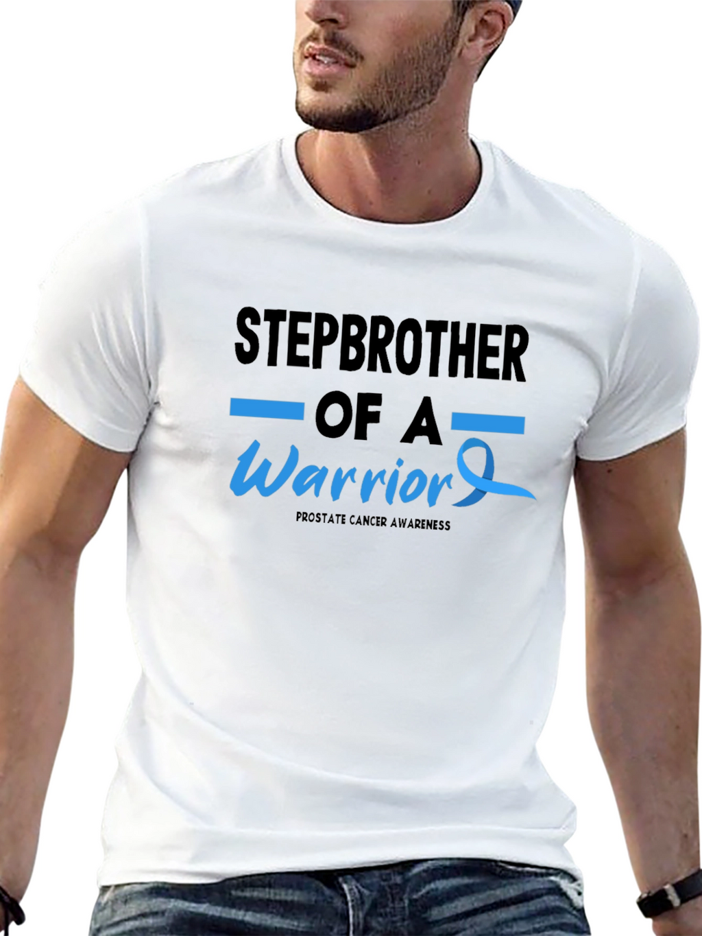 Stepbrother of a Warrior Prostate Cancer Awareness T-Shirt