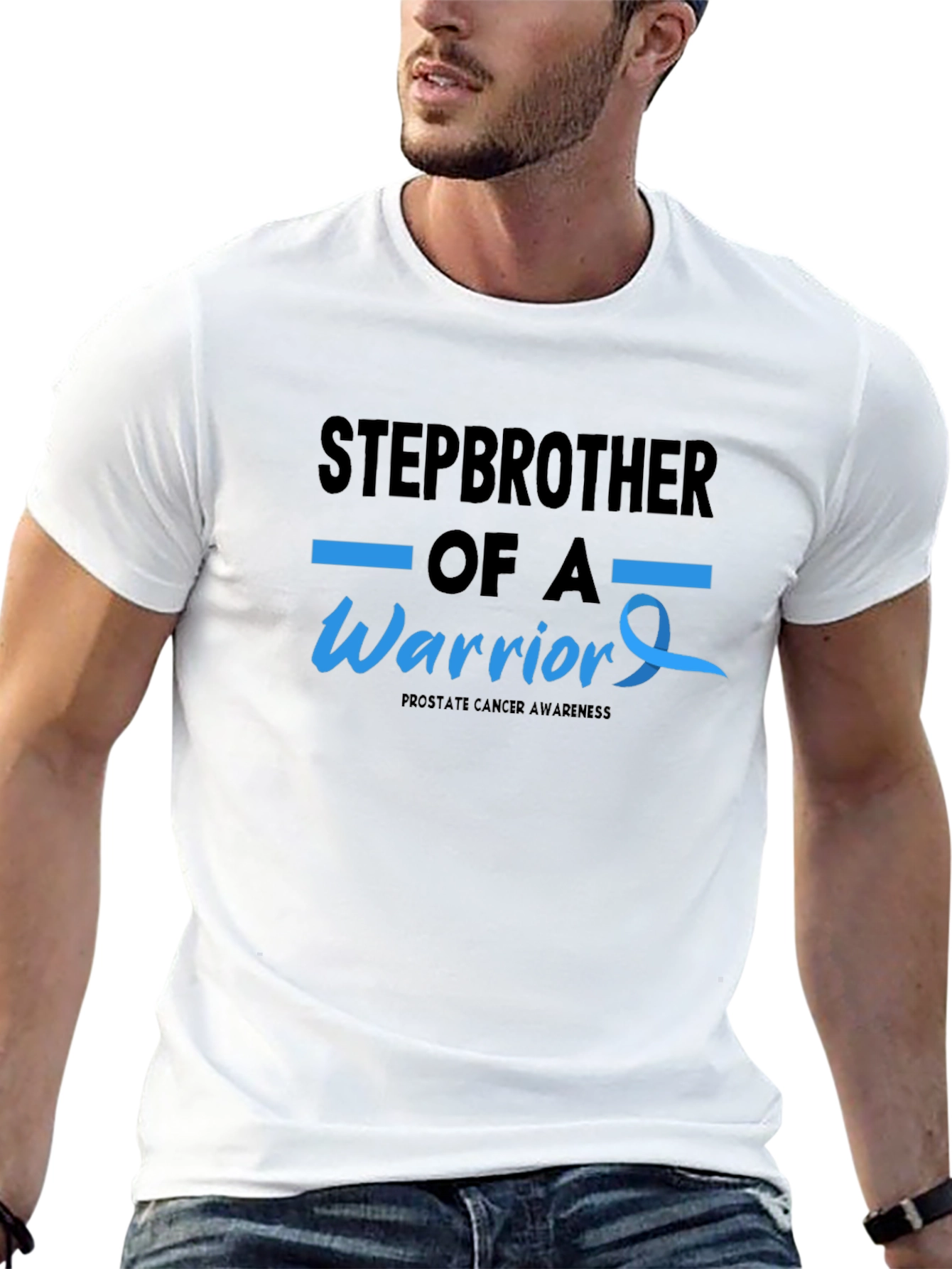 Stepbrother of a Warrior Prostate Cancer Awareness T-Shirt