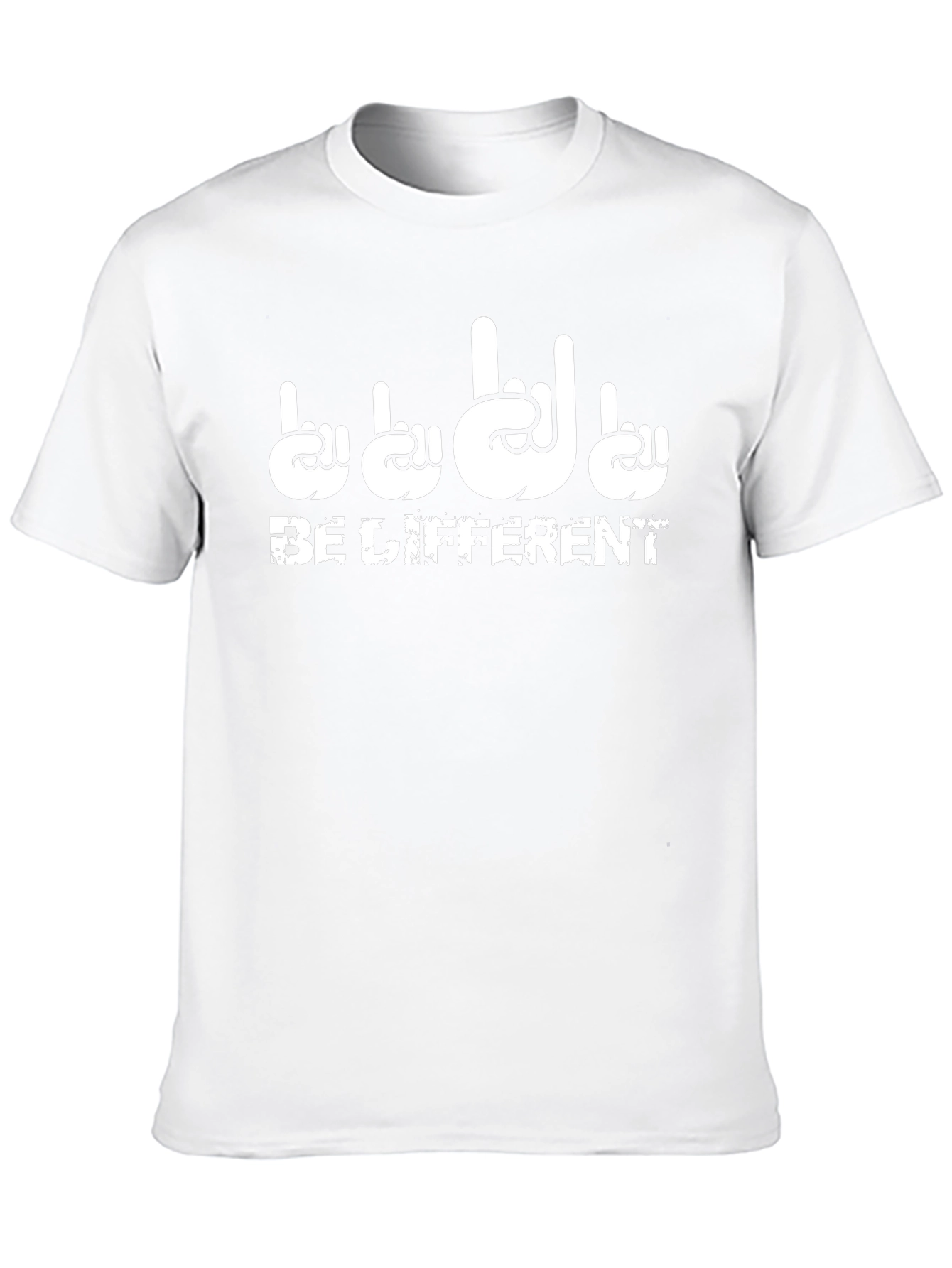 Be Different Sign Language Black T-Shirt