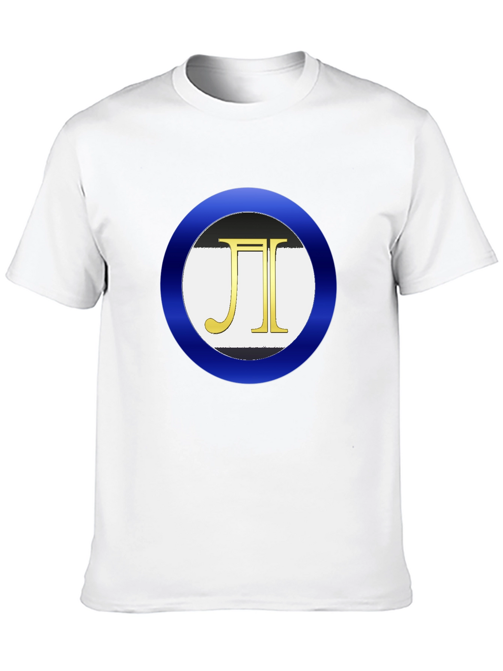 Mens Black T-Shirt with Circle Logo