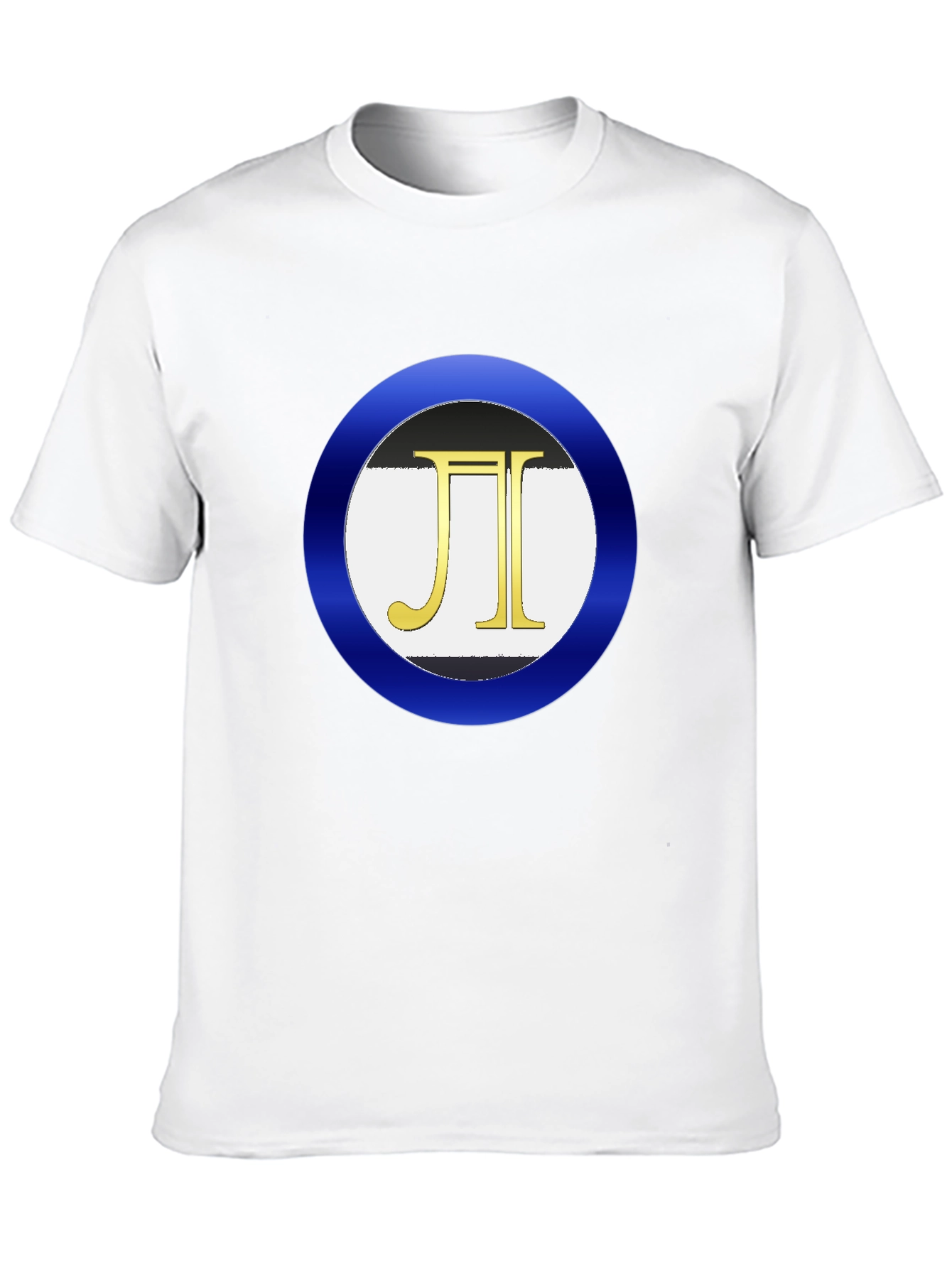 Mens Black T-Shirt with Circle Logo