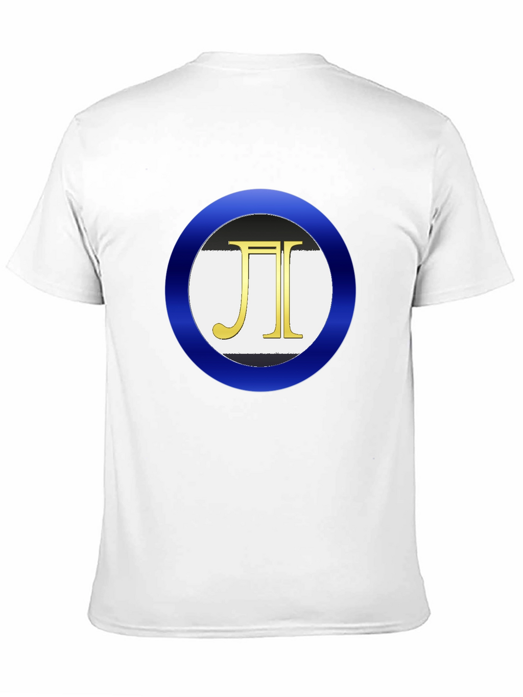 Mens Black T-Shirt with Circle Logo
