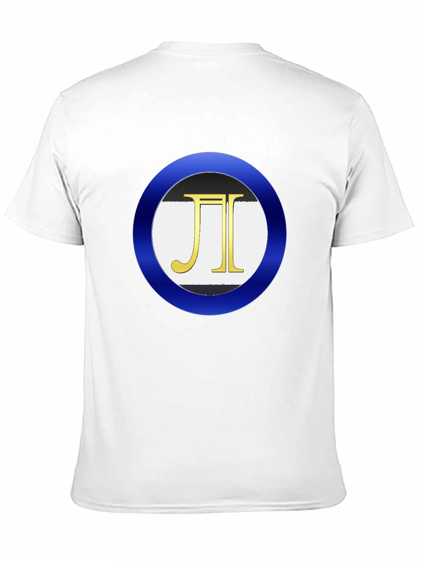 Mens Black T-Shirt with Circle Logo