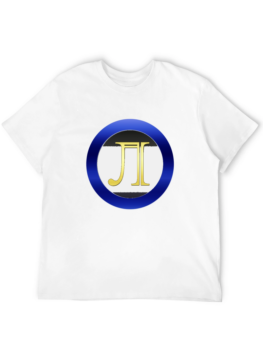 Mens Black T-Shirt with Circle Logo