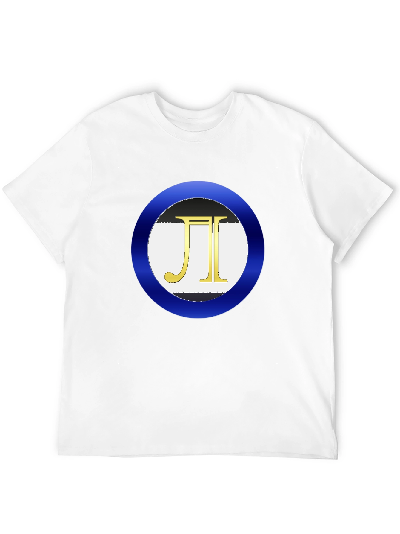 Mens Black T-Shirt with Circle Logo