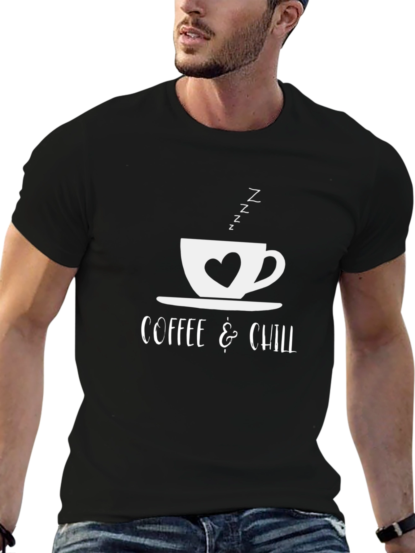 Coffee & Chill Graphic T-Shirt - Relaxed Fit