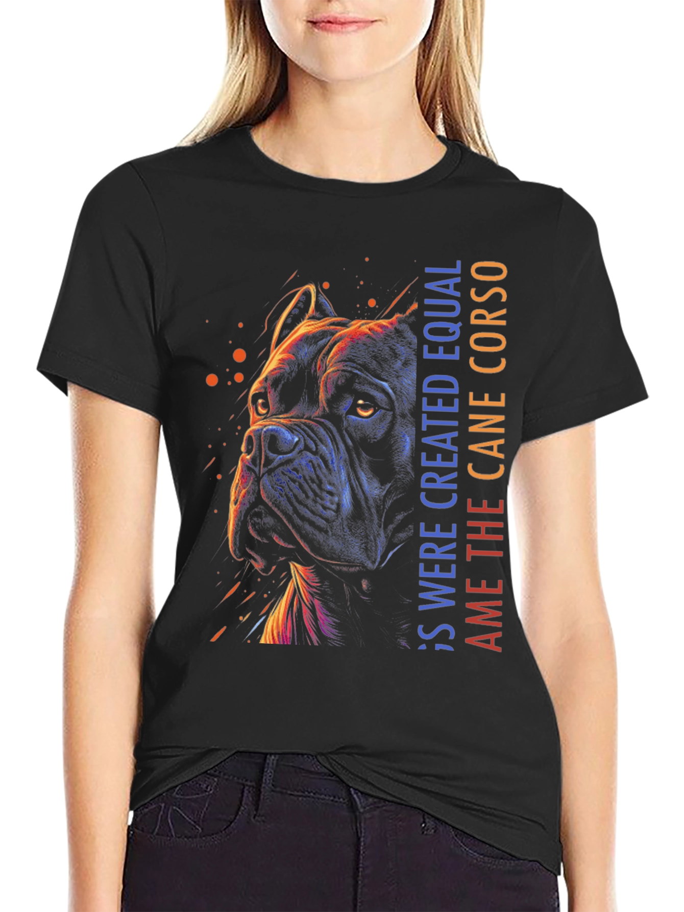 Cane Corso Dog Graphic Print Mens T-Shirt