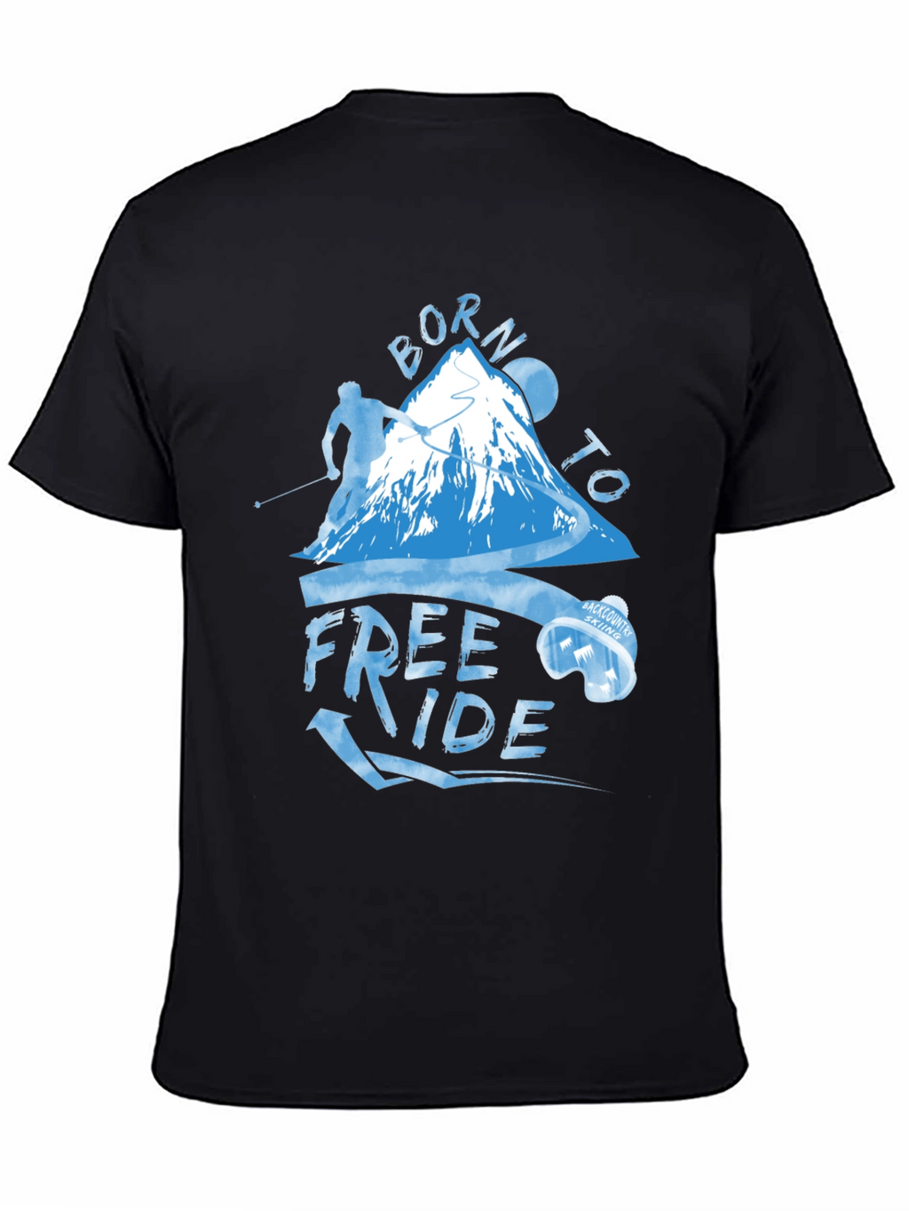 Born To Freeride T-Shirt - Mountain Skiing Apparel